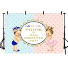 Виниловый фон для фотосъемки мальчик или девочка пол раскрываемый декор для вечеринки принц или принцесса королевский ребенок душ фоны