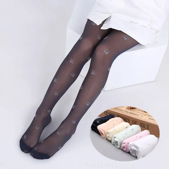Новые летние детские колготки для девочек Колготки с милым принтом мягкие и