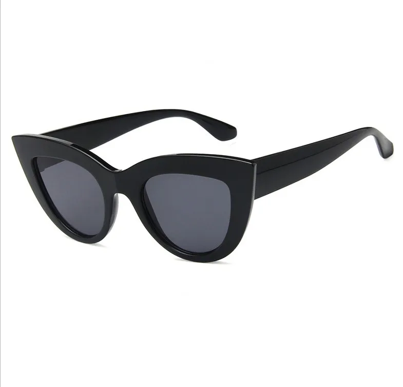 Light Black ZAOLIHU новые модные милые сексуальные женские солнцезащитные очки кошачий глаз женские винтажные брендовые маленькие Солнцезащитные очки женские Oculos de sol UV400 - Цвет линз: Light Black