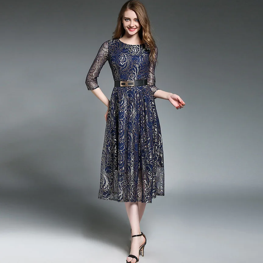 Женское кружевное платье Boho подиумное дизайнерское с вышивкой в виде кота
