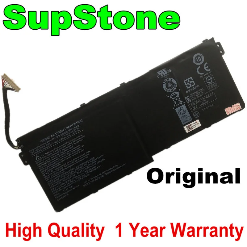 SupStone оригинальные AC16A8N 4ICP7/61/80 ноутбук Батарея для Acer Aspire V17 V15 деталь нитро