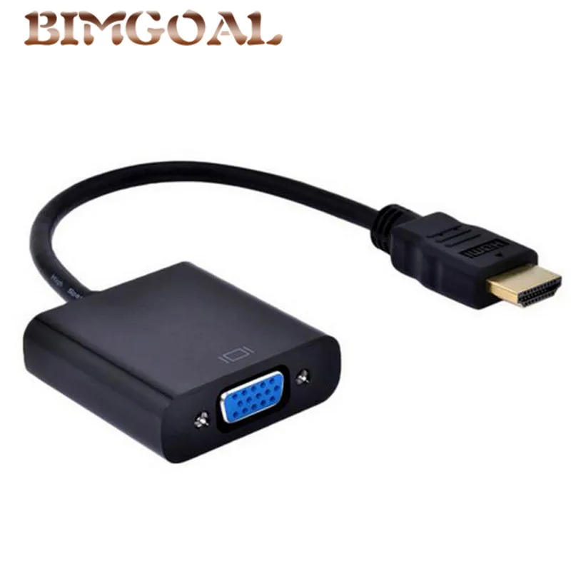 Высокое качество HDMI к VGA адаптер Мужской Famale конвертер 1080P цифровой аналоговому