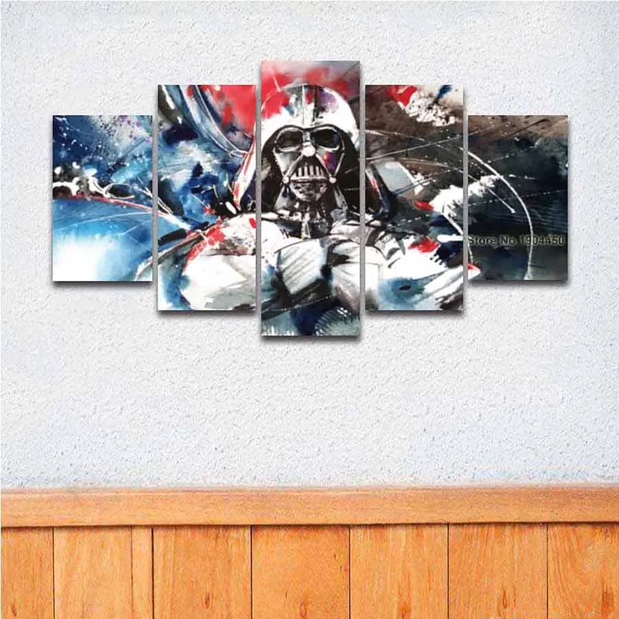 Художественный холст Настенная картина Звездные войны Дарт Вейдер большие