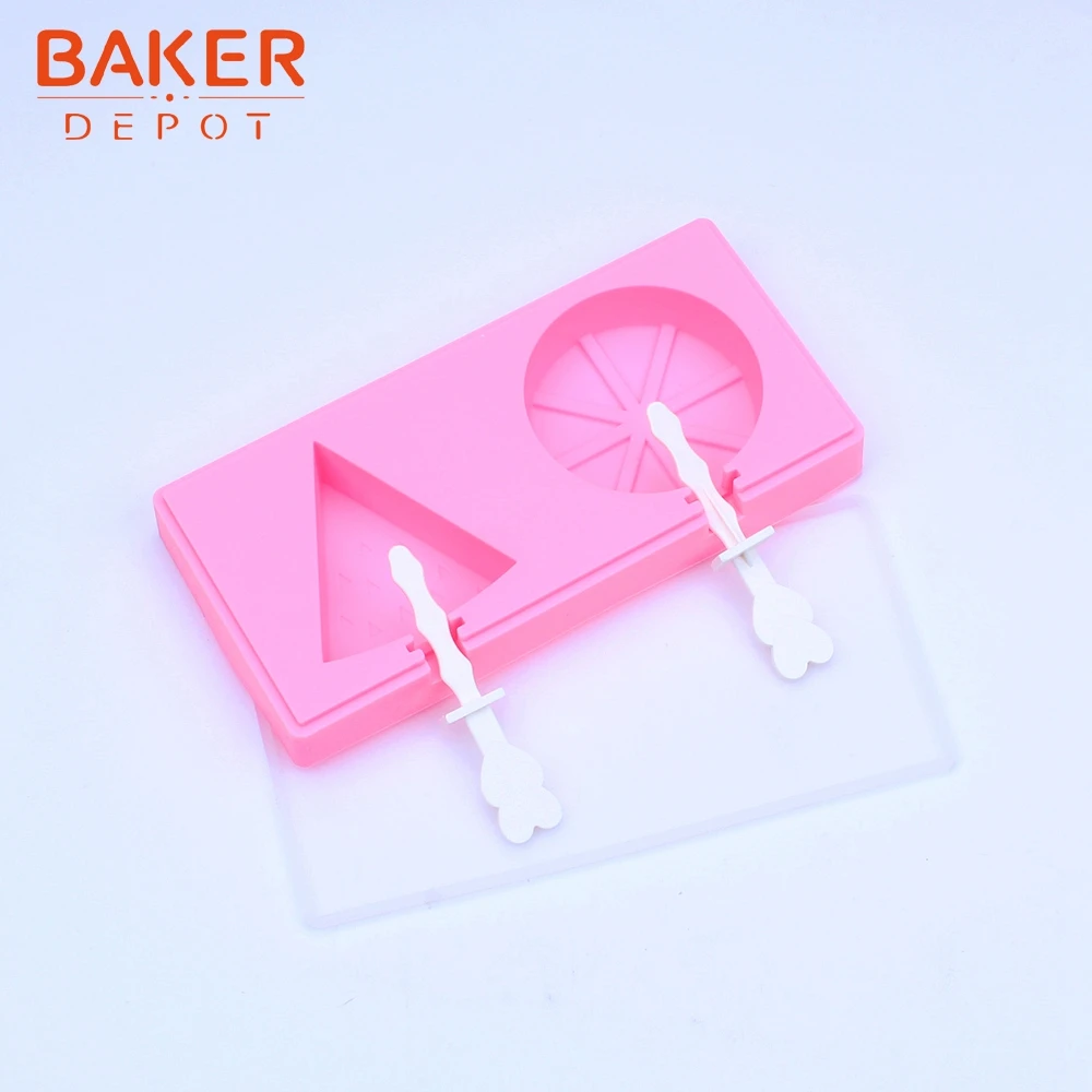 BAKER DEPOT силиконовые ледяные формы для крема круглая форма мороженое на палочке
