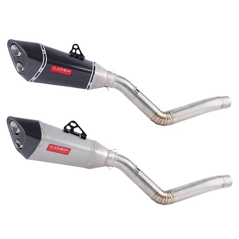 TRK502 мотоциклетная глушитель труба Akrapovic гоночная полная выхлопная система средняя Соединительная труба без шнуровки для Бенелли TRK 502 дБ-убийца