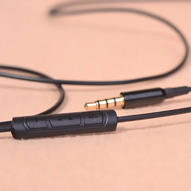 TONLEN HIFI кабель для наушников 1,2 м наушники с микрофоном Ремонт гарнитуры микрофонный адаптер провода 3,5 мм разъем AUX линия