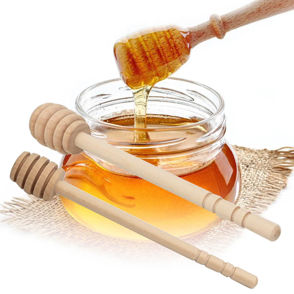 Кухня инструменты ложка практическая мешалку деревянный спираль для меда