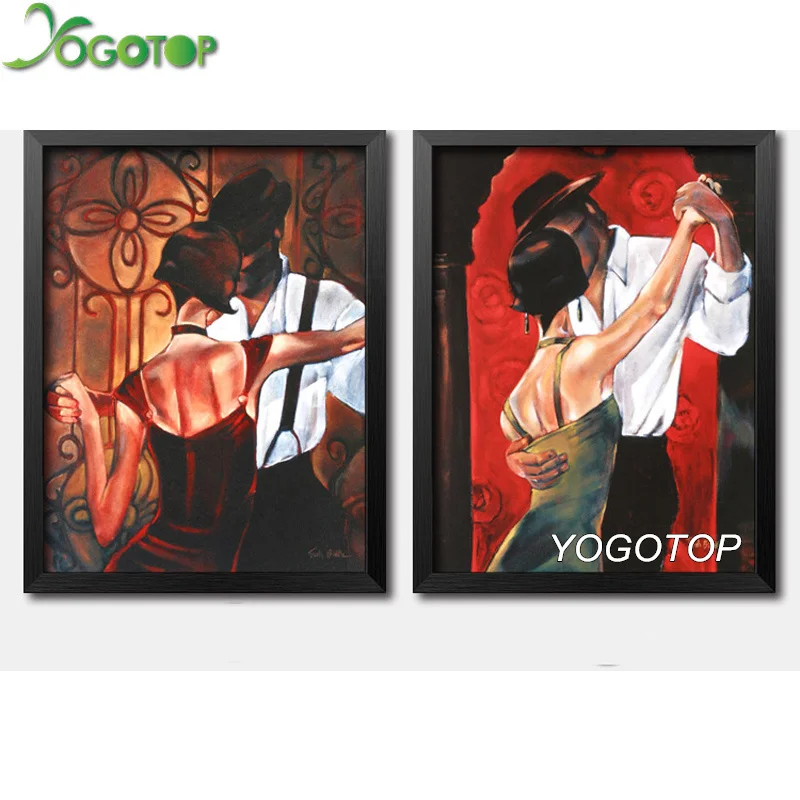 Алмазная живопись YOGOTOP 5d сделай сам вышивка крестиком 2 шт. полная мозаика
