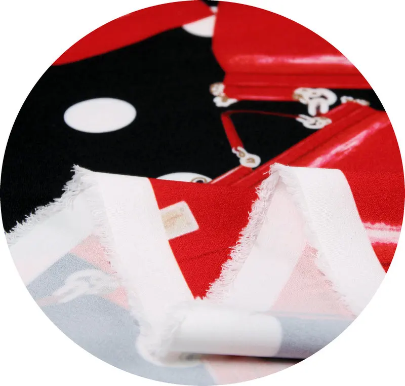 

145cm Printed Polyester Fabric Italian Brand Thin Diy Dress Shirt Fabrics for Sewing Material Wholesale Cloth Home Textile