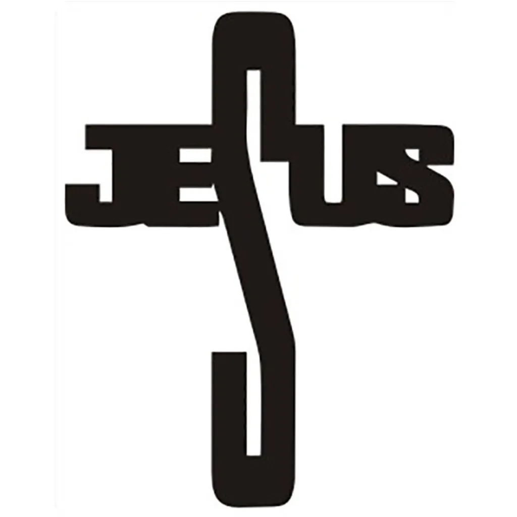 KAKUDER Christian Jesus Cross Art домашний декор самоклеющийся ПВХ винил съемная Наклейка на