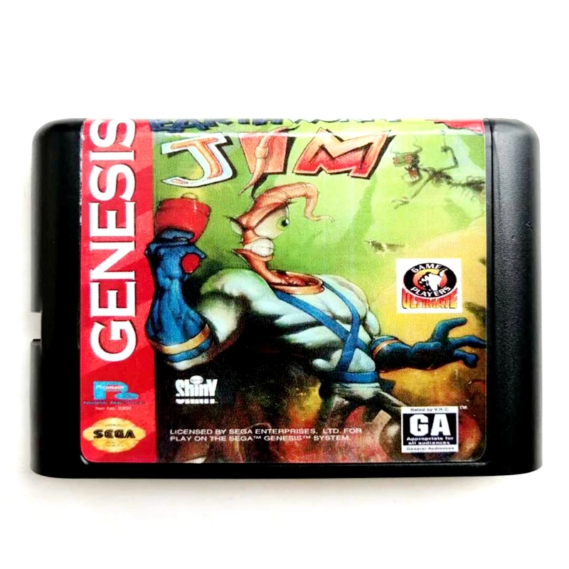 Карта памяти Earth Worm Jim 16 bit MD для sega Mega Drive 2 для sega Genesis Megadrive