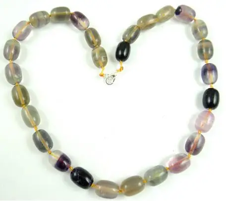 fashion Beautiful Natural stone fluorite beads pendant Handmade Chain Gem Jewelry Necklace For Women Party Wedding A10 | Украшения и