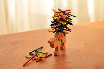 Детские развивающие игрушки слон/верблюд балансирующие блоки деревянные