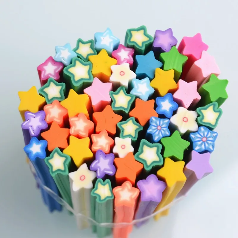 50 шт. мини ломтик ногтей фимо кубики для дизайна Уход за ногтями фимо-трости