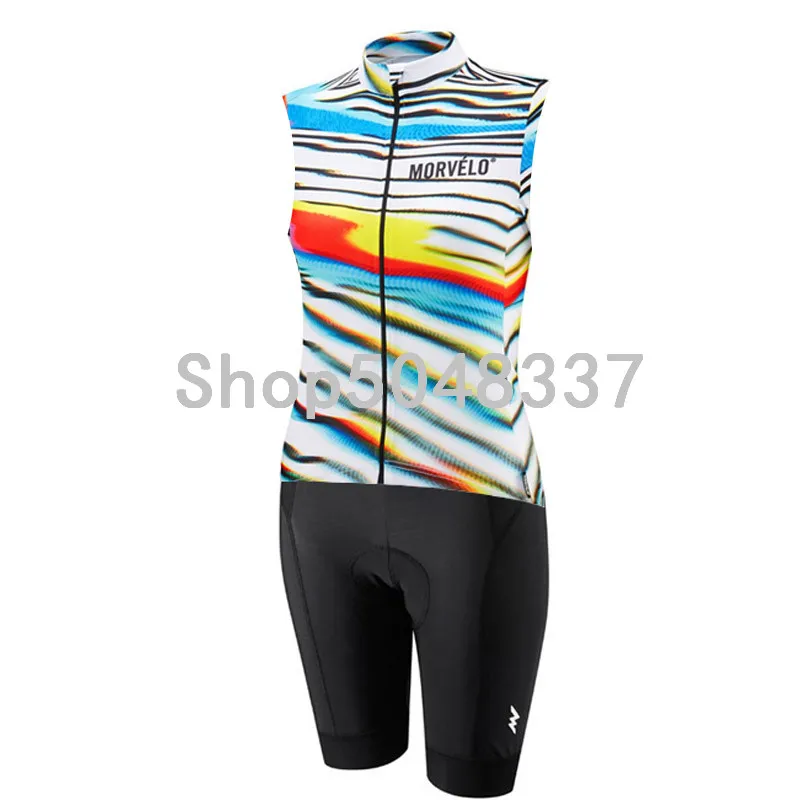 2019 Morvelo триатлонный костюм женский без рукавов Трикотажный жилет Skinsuit комбинезон