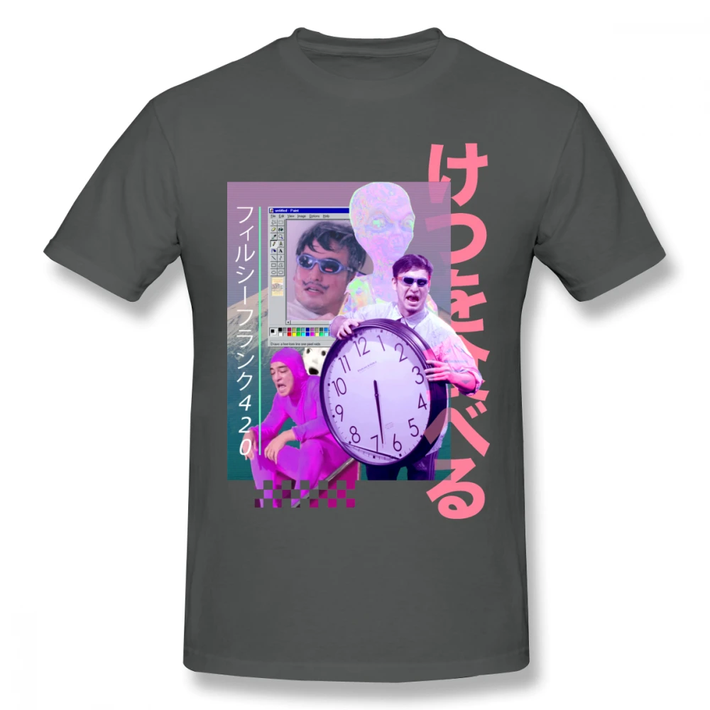 Vaporwave грязная Frank футболка для мужчин плюс размер 4XL Группа Футболка | Мужская