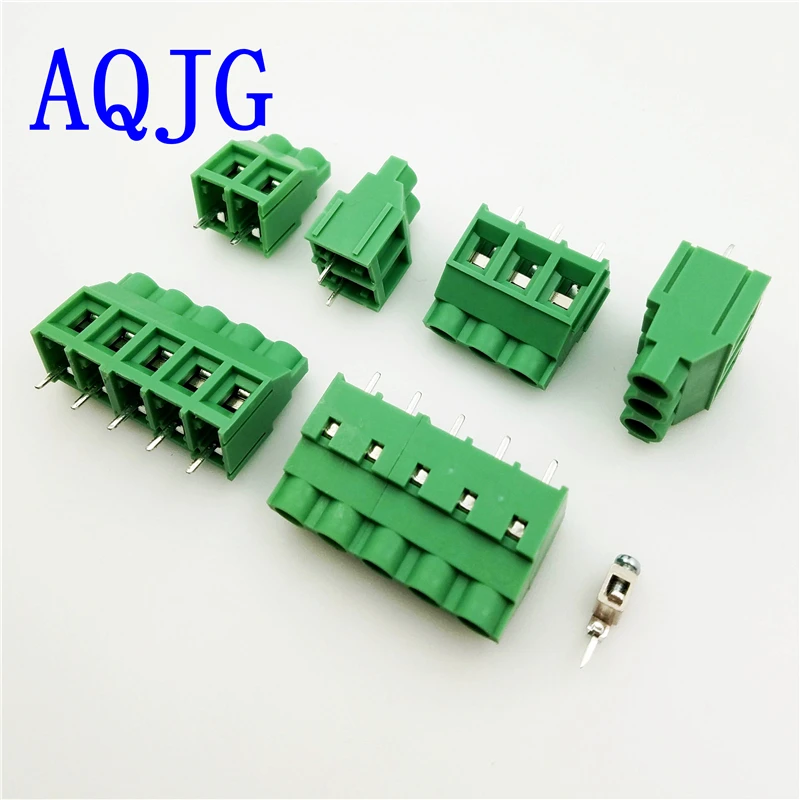 Высокое качество 100 шт. KF635 6 35 мм 2 P 3Pin 300 V 32A PCB Универсальный винт MKDS5 21 клеммный