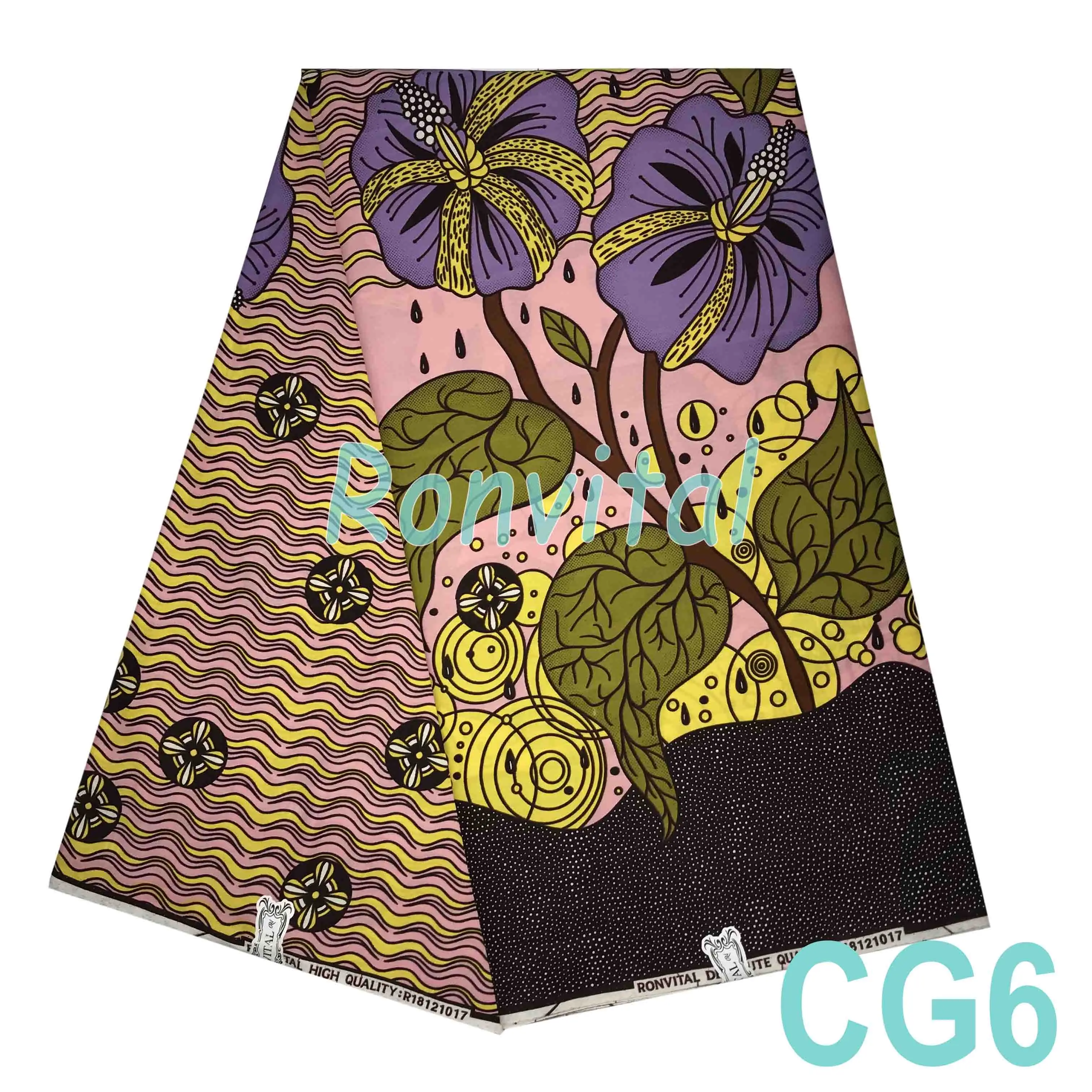 RONVITAL CHYGAN WAX HIGH QUALITY DUTCH 100% COTTON PRINT HOLLAN MATERIAL DIY FABRICS 6YARDS/LOT FREE SHIPPING | Дом и сад