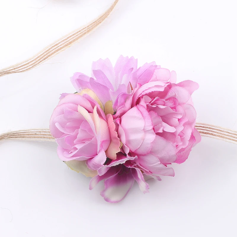 

Lovely Newborn Headband Fashion Kids Girl Febric Flower Headbands For Photograph Prop Headwear Hair Accessories