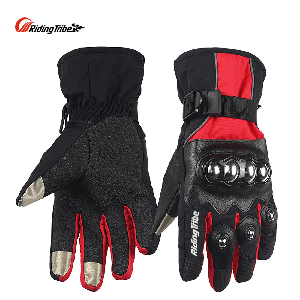 

Riding Tribe Winter Motorcycle Gloves Waterproof Skiing Windproof Gloves Anti-skid Touch Screen Guantes Moto Riding Gloves HX-04