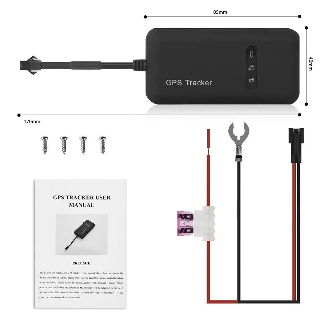 Новый 12 V ~ 36 GSM/GPRS автомобиль Moto E bike 159dbm 5 m отслеживающий набор черный смарт 46g