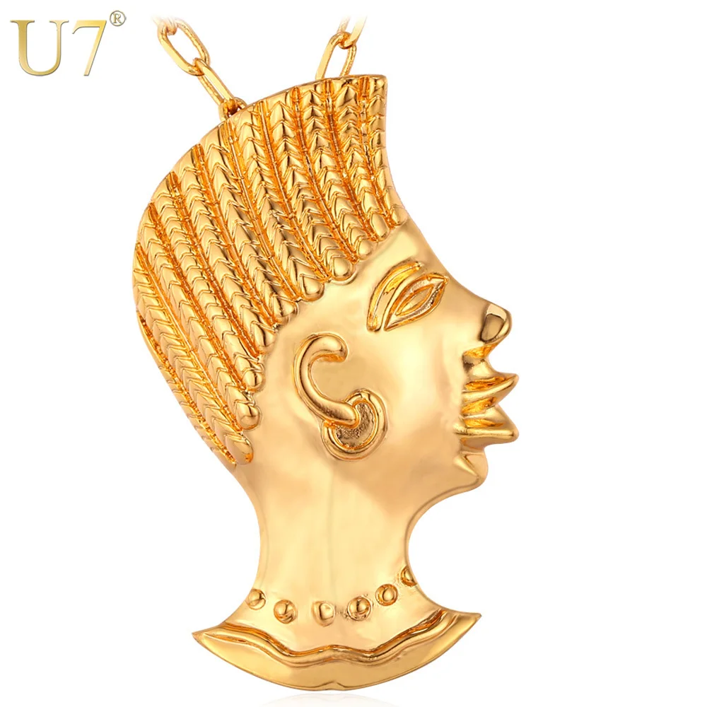 U7 панк Mohawk стиль ожерелье золото/серебро цвет модные ювелирные изделия женщин