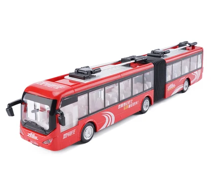 Красный Новинка 1:48, модель машины из сплава в Пекинском автобусе, литая под давлением, игрушечная электронная машина для детей, подарки на день рождения, игрушки - Цвет: Красный