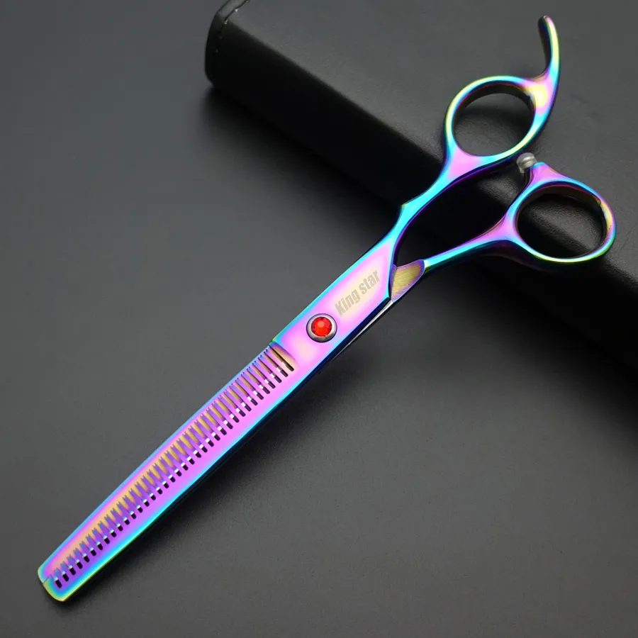 7-дюймовые титановые радужные профессиональные технические прямые филировочные