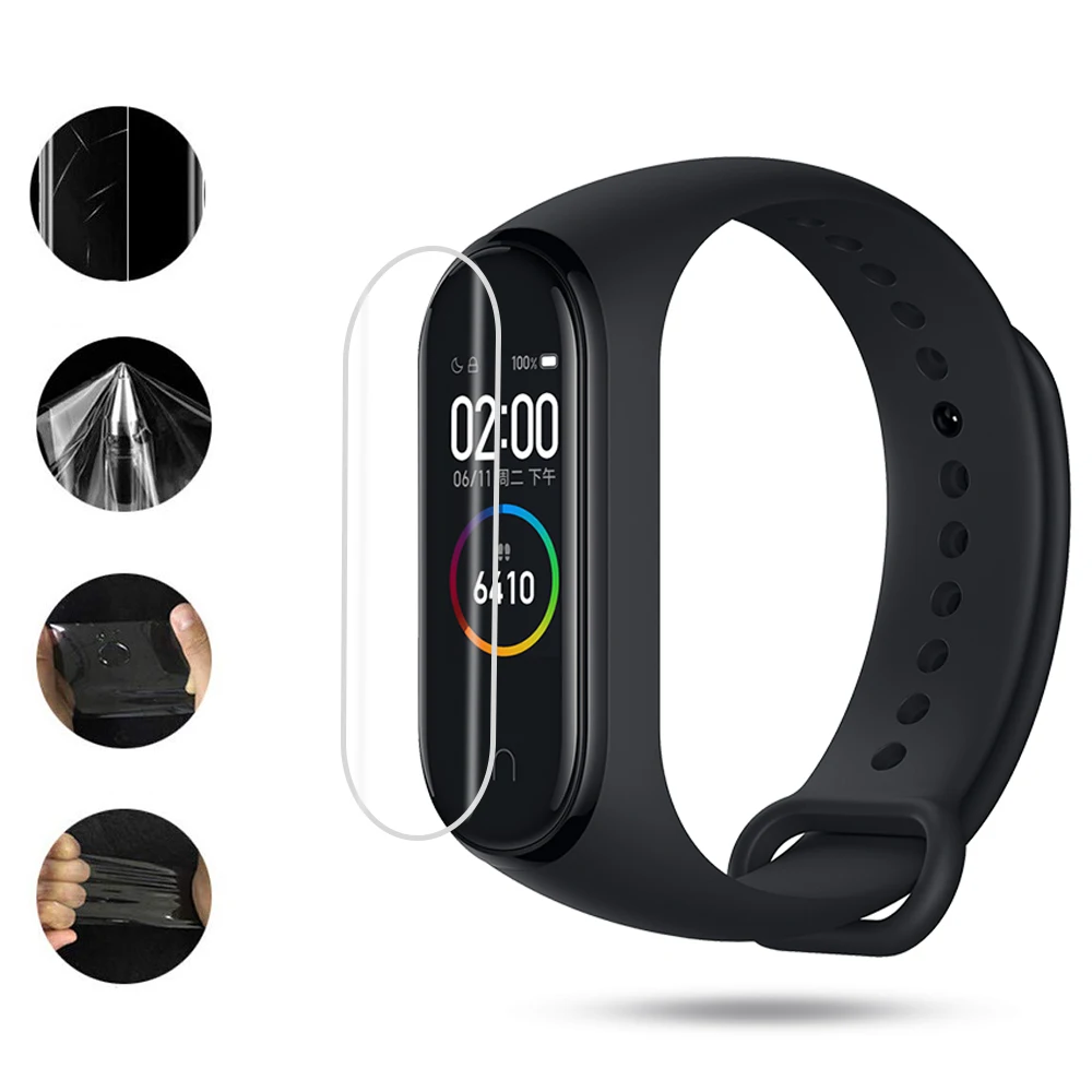 Для Xiaomi Mi Band 4 Защитная мягкая полностью Защитная Гидрогелевая пленка для Mi Band 4 3 Xiaomi Band 4 не закаленное стекло