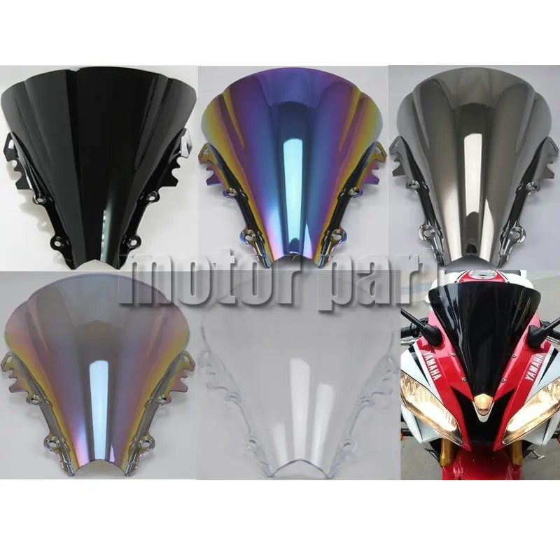 Дефлекторы ветрового стекла мотоцикла для 2006 2007 06 07 Yamaha YZF 600 R6 Черный Белый Синий