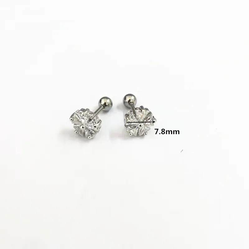 Stainless Steel Zircon Ear Tragus Ring Cartilage Piercing Stud Helix Jewelry | Украшения и аксессуары