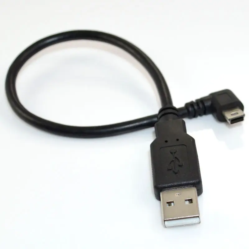 Danspeed USB 2 0 A штекер к Mini B 5Pin под прямым углом Мужской переходник Кабель для