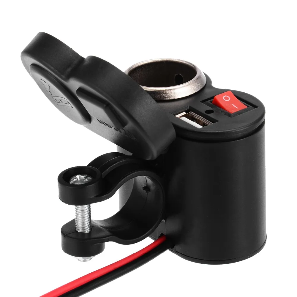 Новый мотоцикл Водонепроницаемый Зарядное устройство USB разъем питания 12V пробки