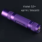 Фиолетовый S2 + фонарик, с XPL HI led внутри и ar-покрытием стекла, прошивка biscotti