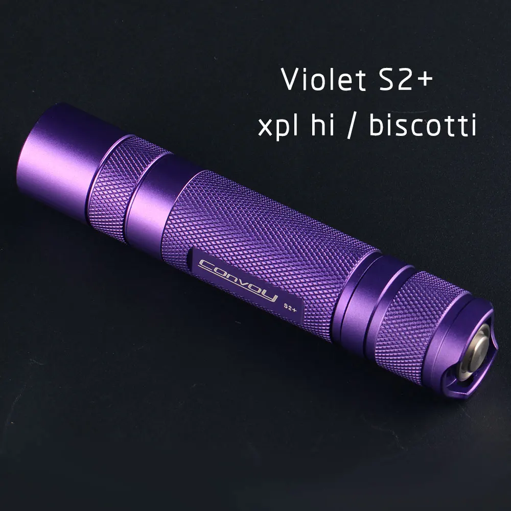 Фонарик Violet S2 + со светодиодной подсветкой XPL HI внутри и стеклом с покрытием ar
