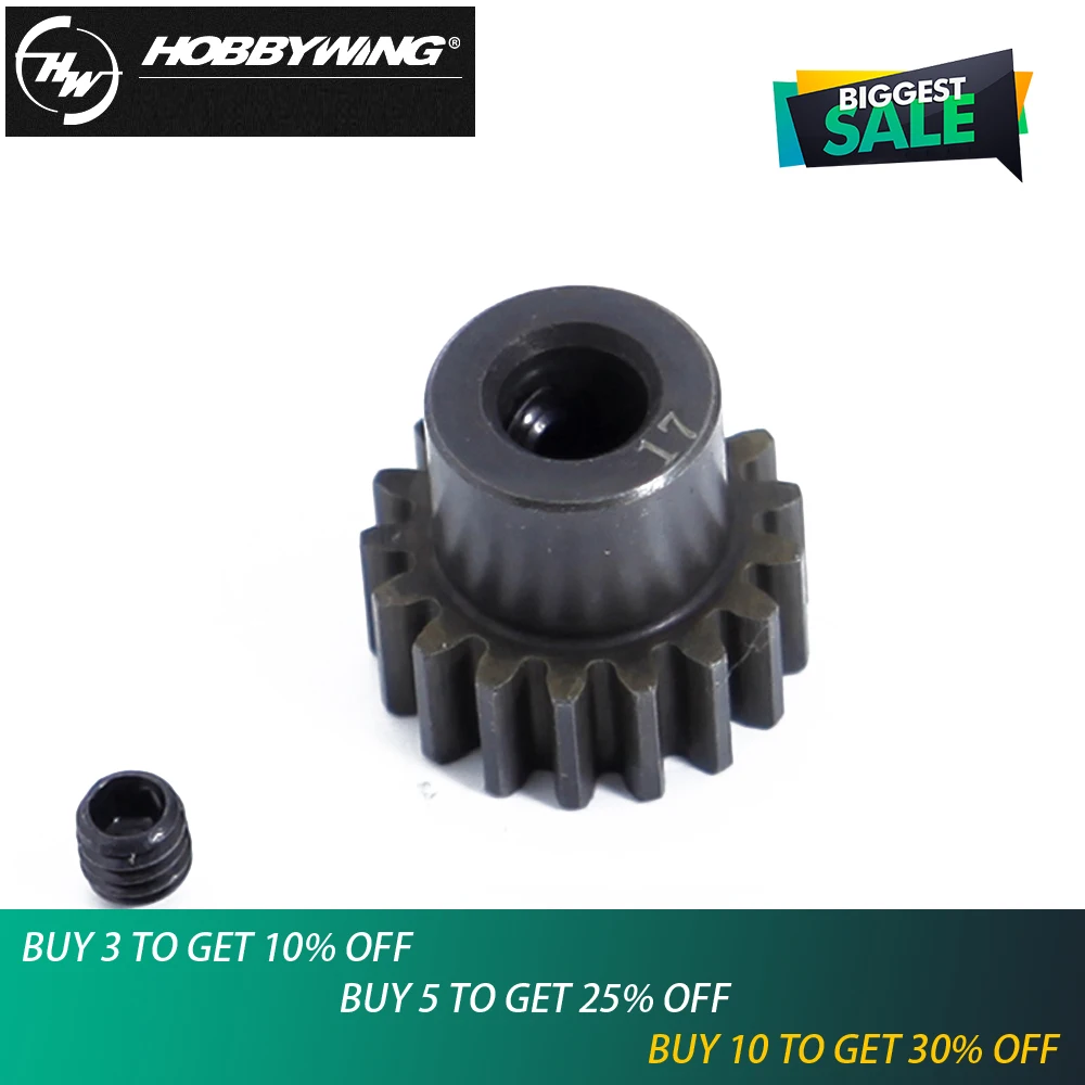 1 шт. 100% новый двигатель HOBBYWING 32P 17T 5 мм вал сталь Шестерня двигателя|5mm shaft|pinion gear5mm