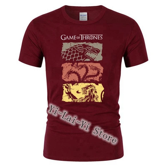Мужская игровая футболка престолов винтажные безрукавки ТВ серия House Stark Targaryen Games