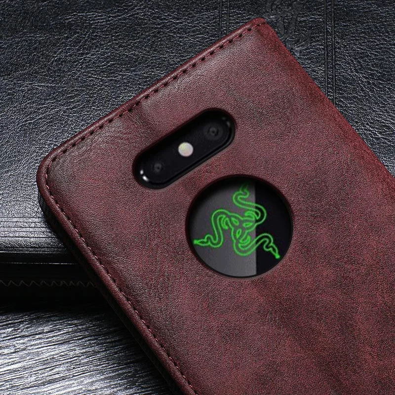 Винтажный кожаный чехол для телефона Razer 2 с магнитной застежкой 5 72 дюймов PU ретро