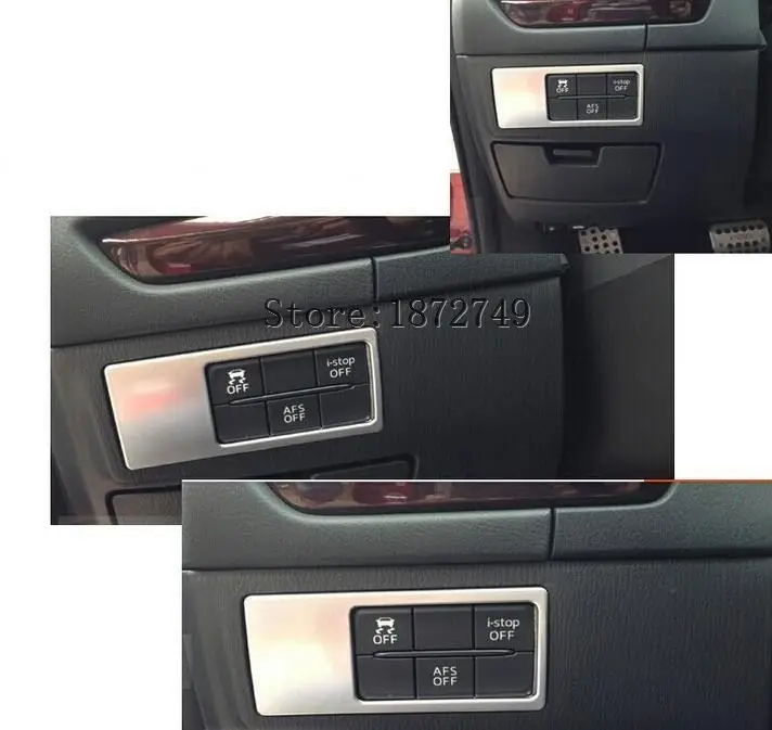 

Car Auto Accessories Interior keypad Decorations Speaker cover trim fit for Mazda Atenza 2014 ABS Chrome 1pc per set