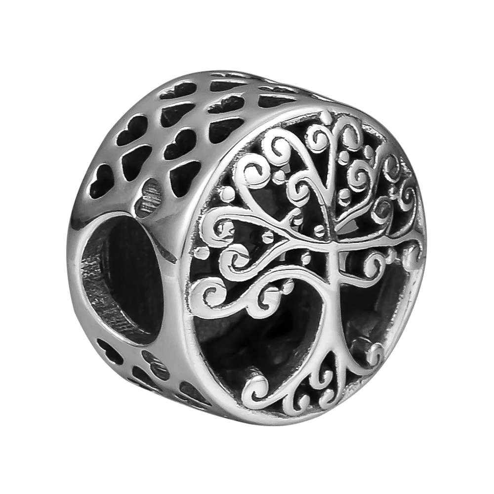 Beads FOR Jewelry Making DIY Sterling-Silver-Jewelry Family Roots Bead Charm Silver 925 Original Berloque Perles | Украшения и