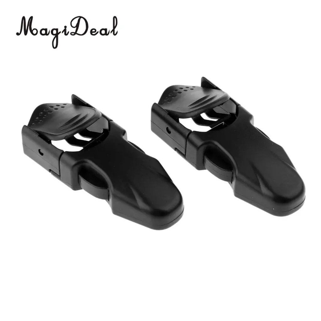 

MagiDeal Lot 2 Black Plastic Scuba Diving Dive Diver Quick Release Fin Strap Buckles Spare Replacement