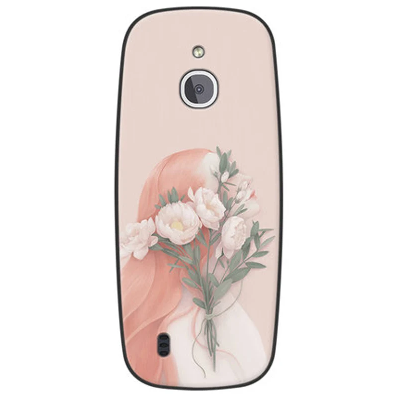 Чехлы с цветами для девочек Nokia 3310 4G мягкий силиконовый чехол телефона 2018 сумки |