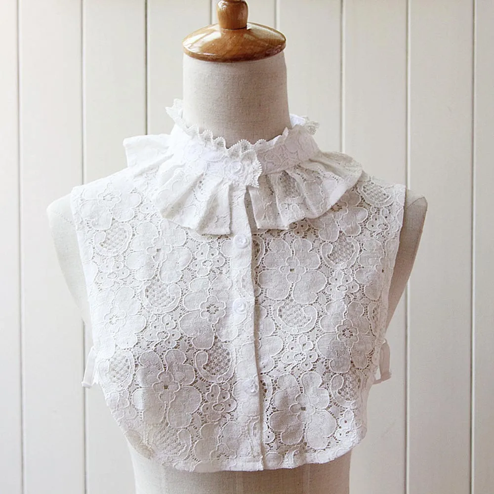 

Women Vintage Choker soft and comfortable Necklace Detachable Lapel Shirt Fake False Collar L50/0119