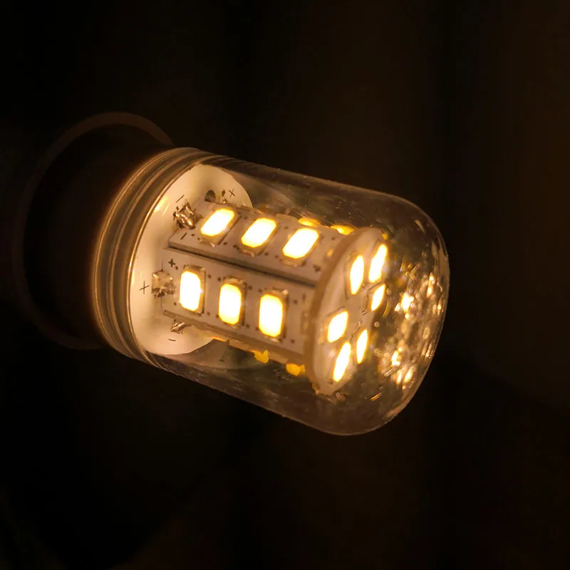 AC 220 В Светодиодная лампа кукурузы теплый белый E27 SMD573024 36 48 56 69 72 96 светодиодов