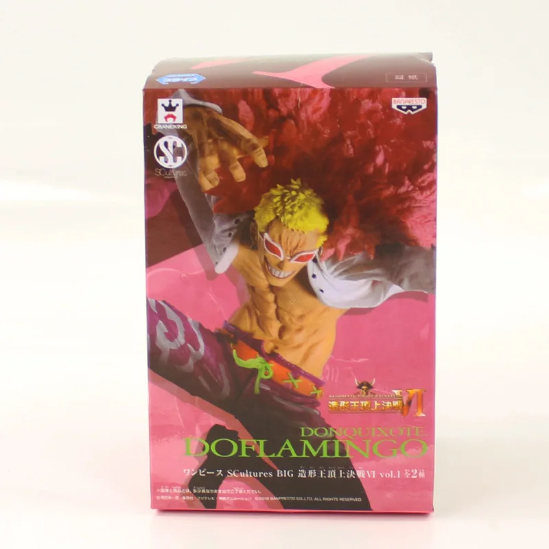25cm Donquixote Doflamingo cool fighting action figure model toy Hot Anime black base | Игрушки и хобби