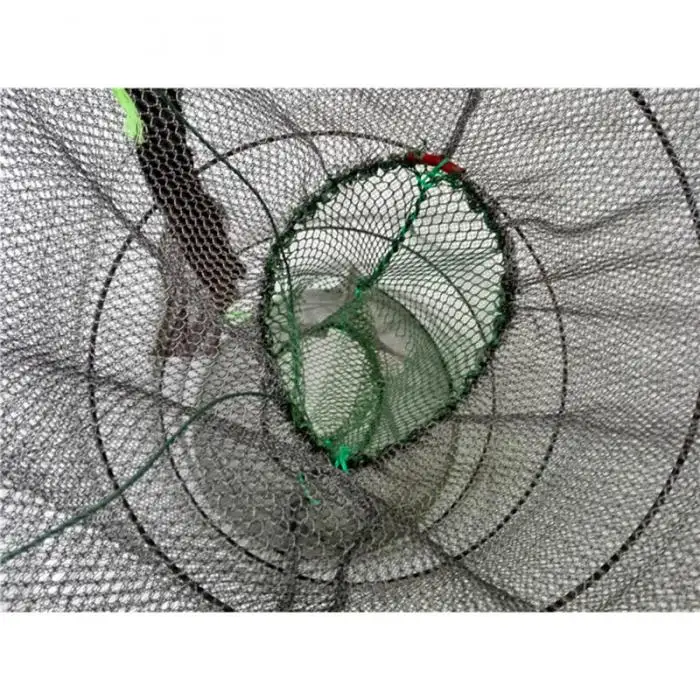 Раков Краб Ловушка рыболовные сети на креветку, лобстера Клетка Складной Портативный рыболовные принадлежности LMH66