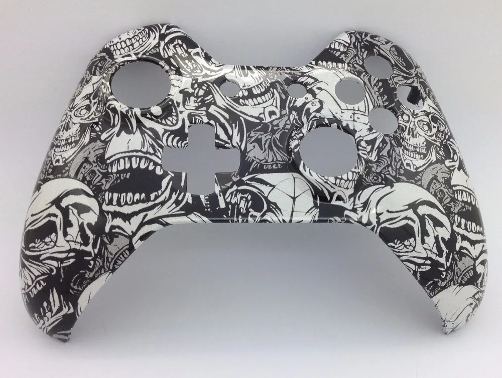 For XboxOne Front Shell Original White ZOMBIE Hydro Dipped Controller Mod Fits Both with 3.5mm Port and without | Электроника