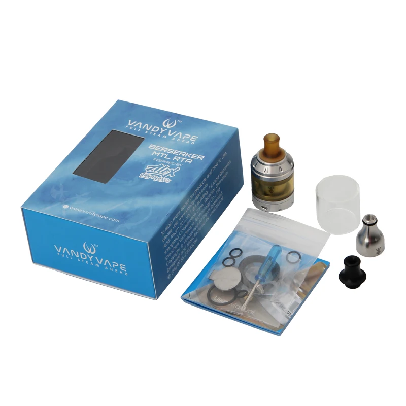 Оригинальный Vandy Vape Berserker MTL RTA 24 мм Диаметр распылитель 2 мл/4 5 мл емкость
