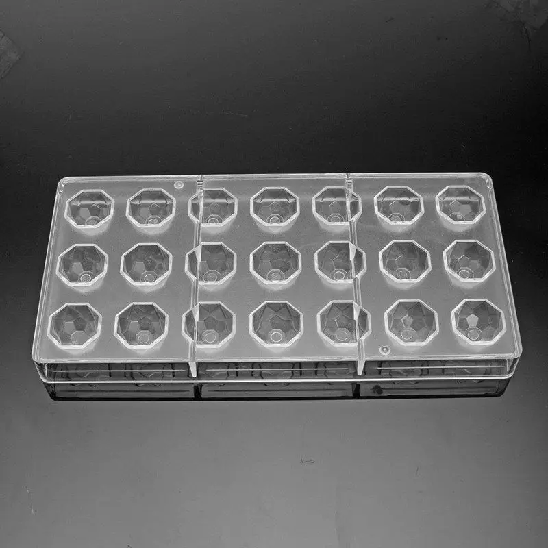 21 in 1 Clear Hard Chocolate Mold Maker Polycarbonate PC DIY Diamond Candy Mould | Дом и сад
