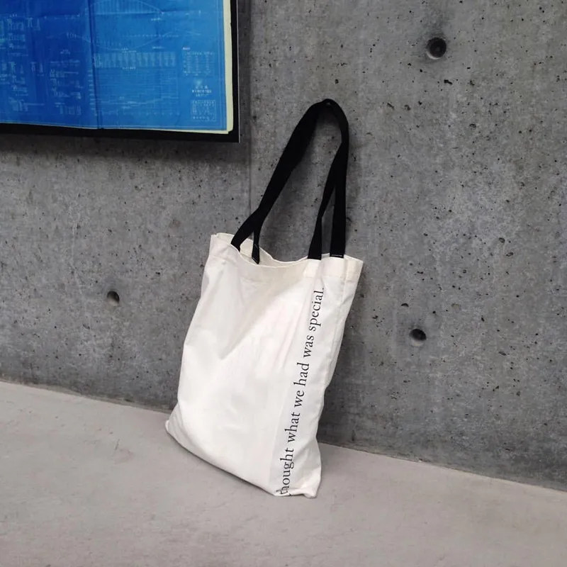 Белая хлопчатобумажная Холщовая Сумка YILE через плечо Экологически чистая тоут
